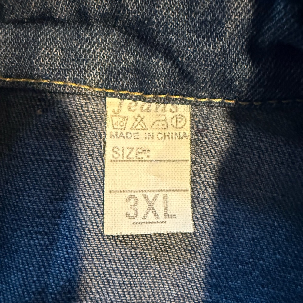 Blue Denim Jean Jacket, Fits Size Small - Picture 15 of 16